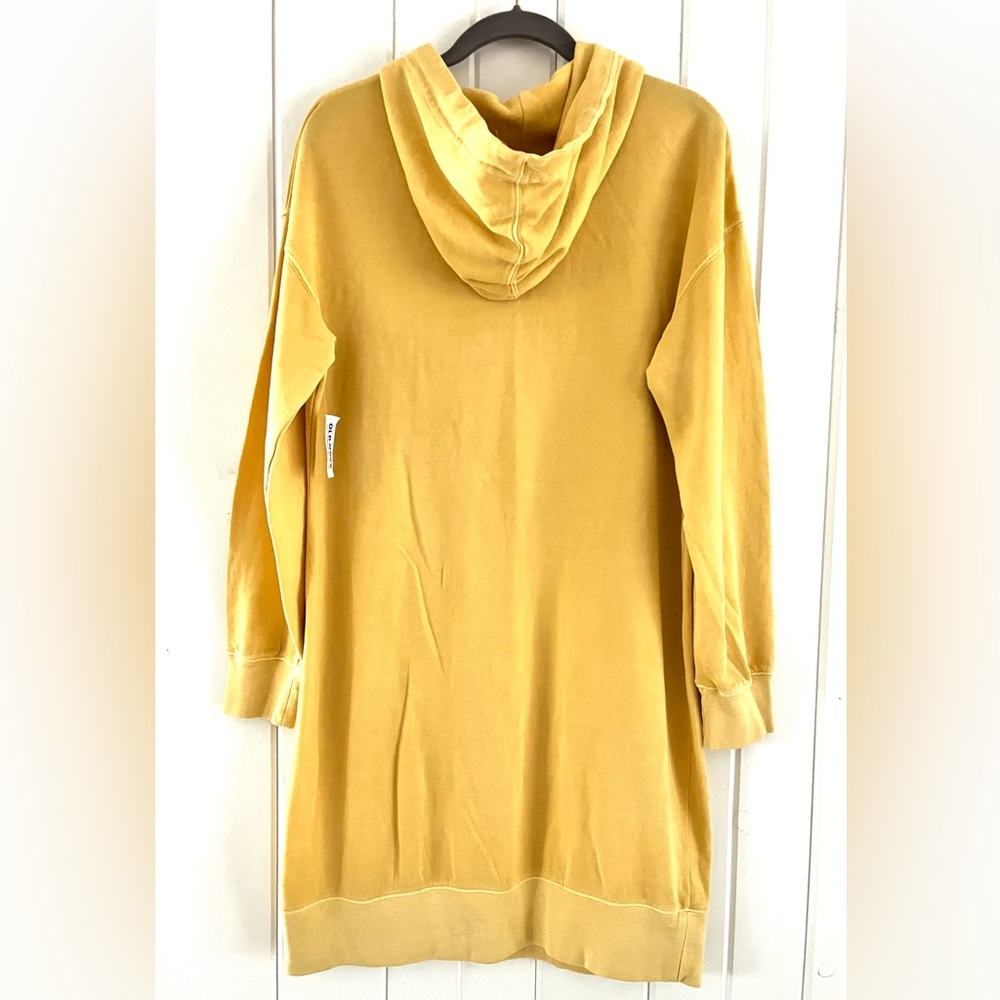 Old Navy Yellow Hoodie Dress NWT , Sz M (P2P 22”) - Picture 3 of 6